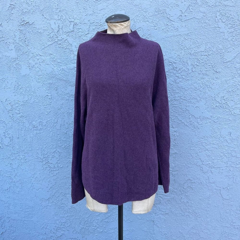 Lululemon Boxy Cotton-Blend Sweater in purple Size M/L